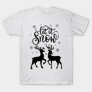 Let it snow with deer T-Shirt